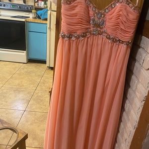 Cachet gown coral